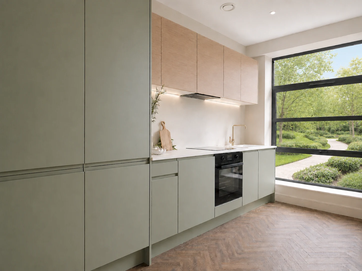 Apartment kitchen at Weavers Yard