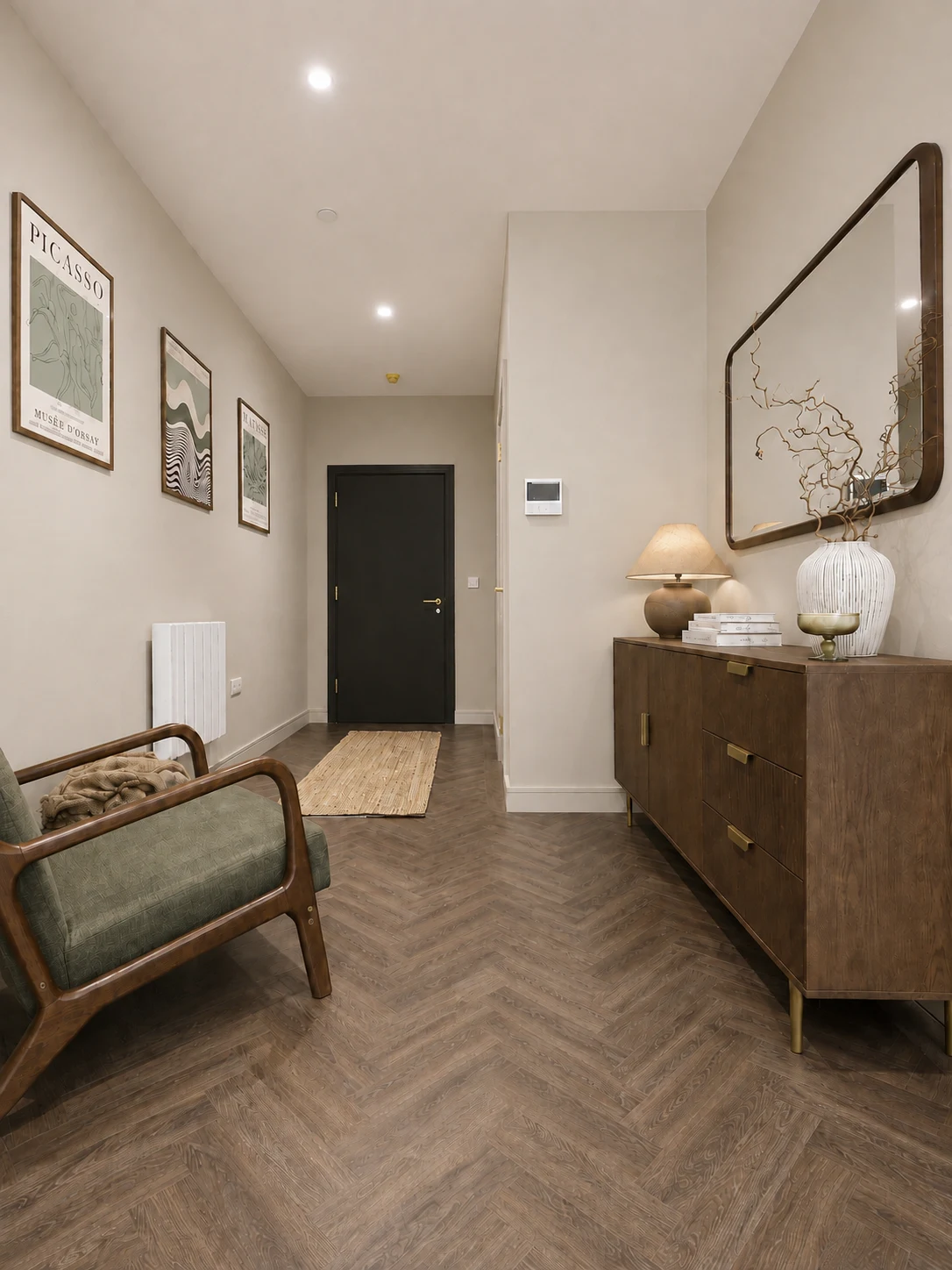 Apartment entrance hall at Weavers Yard